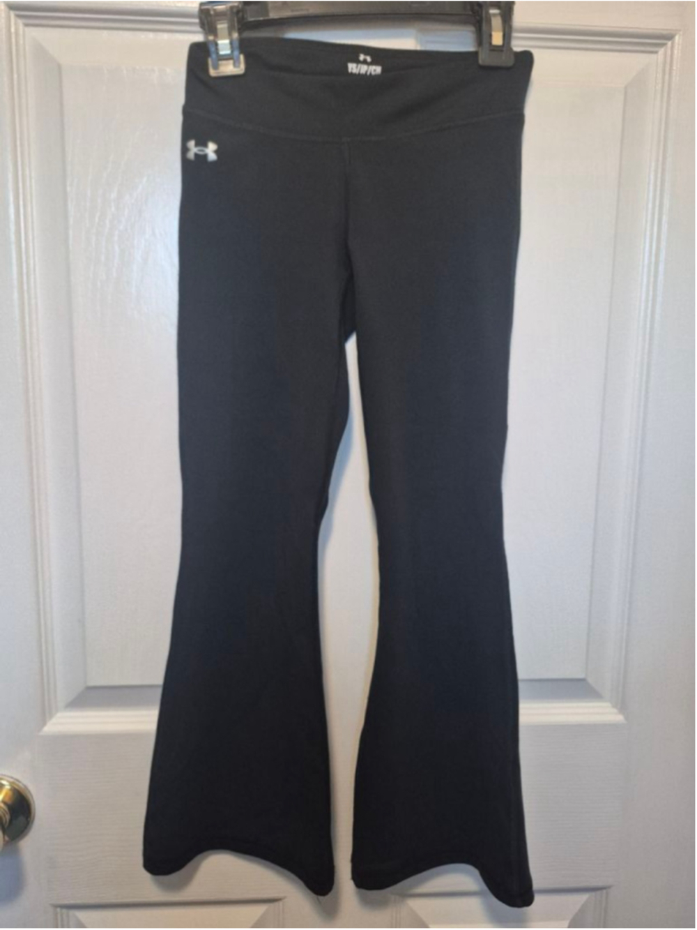 Girls Under Armour Black Leggings YS/S